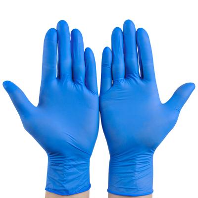 China Oil Proof Gloves Instigate Super Blue PVC Nitrile High Elastic Delivery Quality Food Household Sourcing Gloves for sale