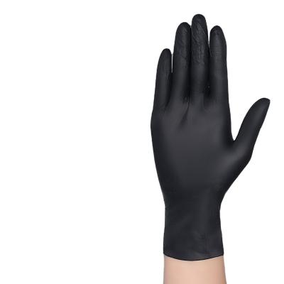 China thickened PVC oil-proof gloves black 100 milk food grade household rubber plastic cleaning and oil-proof gloves for sale