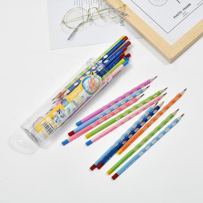 China Paint Children Colored Pencil Drawing Painting Supplies Color Pencil With Roll Box Child Stationery 24 Plastic Color Pencil Set for sale