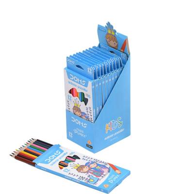 China Factory direct sale 12 color pencil set student stationery sketch drawing pencil painting pencil for sale