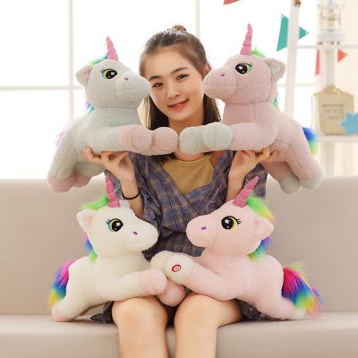 China Light Up Unicorn Glowing Plush Toy Gift Light Up Toy Doll Rainbow LED Unicorn Led Stuffed Plush Toys for sale