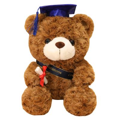 China Custom Promotional Gifts OEM ODM Logo Small Graduation Teddy Bear Bouquet for sale