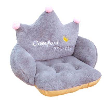 China Soft Comfort Plush Crown Plush Crown Desk Cushion Comfortable Warm Seat Pad Armchair Seat Support Relieves Back Tailbone Sciatica for sale