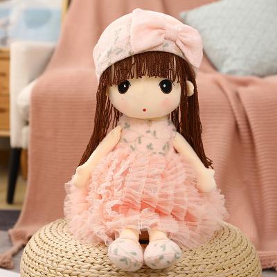 China Hot Sale Dropshipping Amazon Stuffed Kawaii Flower Fairy Stuffed Soft Plush Toy Doll Girls Gift with Skirts and Bow for sale