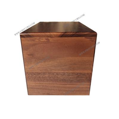 China American Style Urns Black Walnut Urn Wood Custom Wood Box For Human Ashes Urns Human Makers for sale