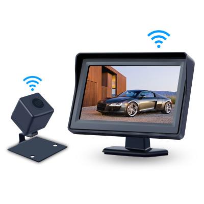 China 4.3 Inch Monitor Car Camera Digital Monitor Wireless Kit Car Cam Universal Reverse Rearview for sale