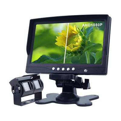 China New AHD Widescreen 7Inch Car AHD HD Backup Monitor and HD Rear View Camera for Truck Bus Car Universal for sale