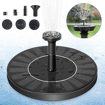 China Factory Black Color Disposable Solar Power Water Fountain Pump Garden Bird Bath Fountains for sale