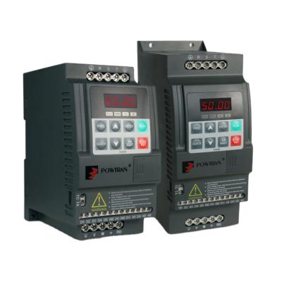 China Fan POWTRAN PI150 Inverter Price 1hp 220v Mini Single Phase Three Phase Mini VFD for sale