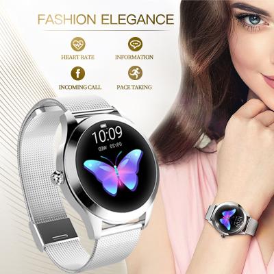 China APP Control KW10 Smart Watch IP68 Waterproof Women Beautiful Heart Rate Monitor Sleep Monitoring Wristband Smartwatch Connect Band IOS Android for sale