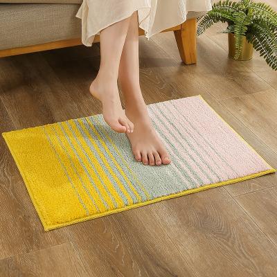 China Durable Indoor Anti-Slip Mat Strong Absorbent Tub Carpet Tower With Bathroom Microfiber Mat Anti-Slip Backing Pad for sale