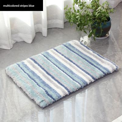 China Bath Mats Set Wholesale Funny Striped Bath Mats 2022 Suction Cup Soft Non-Slip Bath Mats Viable for sale