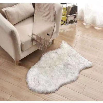 China Stain Resistant Hot Selling Living Room Bedroom Living Room Modern Minimalist Milky Area Style Rough Furry Blanket for sale