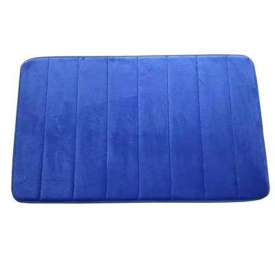 China Non-slip Floor Mat Comfortable Simple Floor Mat of solid color flannel thickened T.A.O. soft absorbent for sale