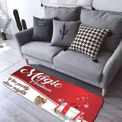 China Stain Resistant Christmas Rug Flannel Print Nordic Series Gossip Mat Coffee Table Mat Living Room Rug Bedroom Bedside Rug for sale