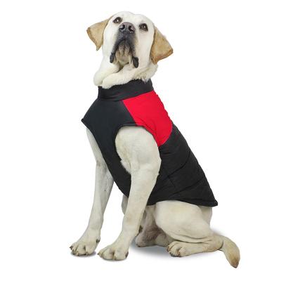 China Sustainable Large Dog Vest Waterproof Winter Jacket Warm Dog Clothes For Small Large Dogs for sale