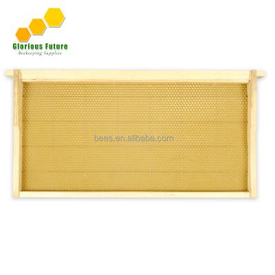 China Farms Best Price China Beekeeping Factory Sale 10 Wire Bee Frames Assembled Wooden Beehive Frame With Leaf for sale