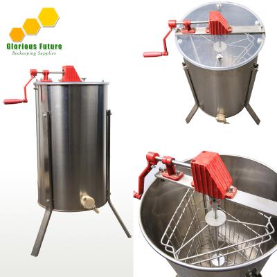 China Cultivate the best price with CE certificate Manual Honey Extractor 3 frames Honey Beekeeping Equipment for sale