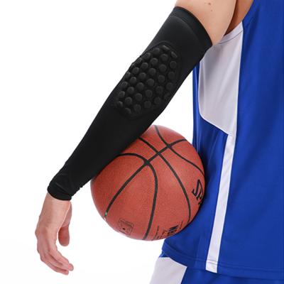 China Sports Safety Elbow Convenient Belt Basketball Honeycomb Elbow Brace Anti-collision Compression for sale