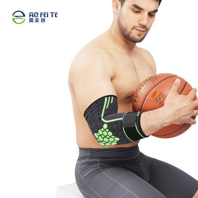 China Wholesale Breathable Adjustable Arm Support Elastic Compression Elastic Sleeve Reduce Joint Pain Elbow Brace for sale