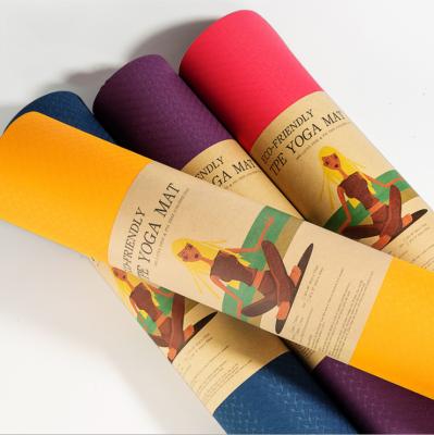 China Professional Durable Eco Eco Friendly Fitness Sports Elastic Home Exercise Rubber Yoga Mats Anti Slipped for sale