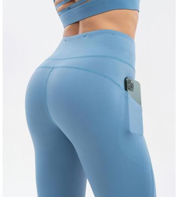 China 2021 Solid Yoga Seamless High Waist Butt Lift Women Workout Fitness Women Breathable Leggings for sale