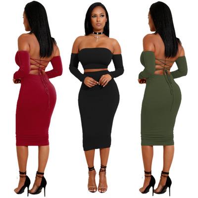 China 2020 Anti-Static Backless Fashion Bandage Women Dress Party Women Bandage Club Dresses for sale