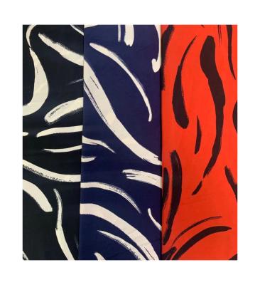 China Shrink-Resistant 95%polyester 5%spandex 4way stretch fashionable  printed fabrics for clothing/dress for sale