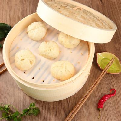 China Newell Wholesale Chinese Mini Dim Viable Custom Large Buy 7inch 2 Tier Sum Bamboo Steamer Basket For Steamed Bread for sale