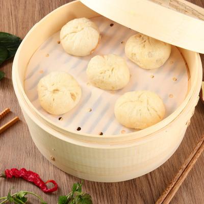 China Newell Cooking Non Stick Dumpling Sustainable Set Dumpling Dim Sum Chinese 10inch Bamboo Steamer Basket For Steamed Bread Or Other Appetites for sale