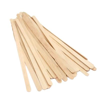 China Newell Vending Natural Cheapest Disposable Viable Wooden Tea Spoon Sticks Wooden Espresso Coffee Stirrer With Custom Package for sale