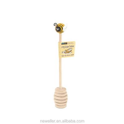 China Newell High Grade Stocked Eco-Friendly Quality Personalized Logo Different Sizes Custom Mini Wooden Honey Dipper Stick For Export for sale