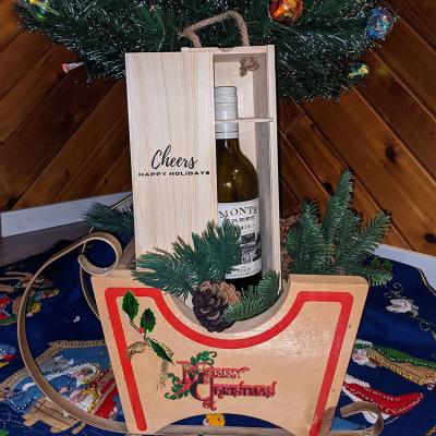 China Newell Craft Supplier Handmade Wholesale Natural Gift Accessories Storage Luxury Bottle Set Bulk Personalized Wooden Box For Wine for sale