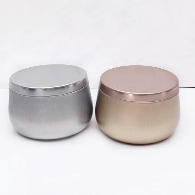 China Gift & Craft Custom Printed Unique Large Containers Modern Empty Massage Oil Vessels Set Christmas Candle Tins With Lid for sale