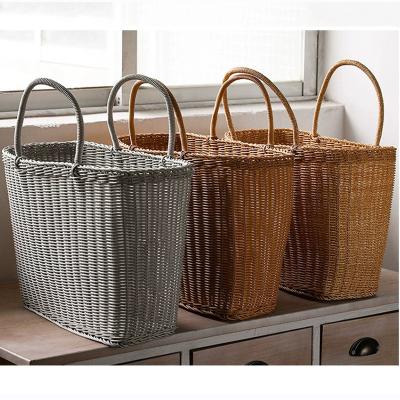 China Viable Shopping Mall Supermarket Hot Sale Picnic Basket Portable Large Capacity Shopping Basket for sale