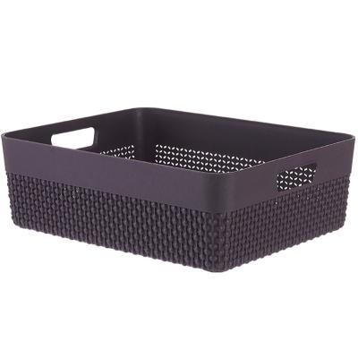 China OEM Quality Kitchen Plastic Snack Fruit Storage Basket Viable Sundries Storage Box for sale