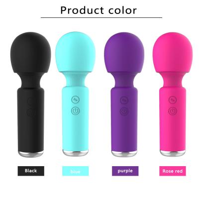 China 3 Hour User Time 10 Speed ​​Usb Rechargeable Handheld Medical Silicone Mini Waterproof Wireless Vibrating Magic Wand Massager For Women for sale