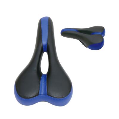 China Bike Single Parts Lightweight PU Leather Waterproof Comfortable Bicycle Saddle for sale