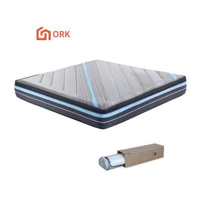 China Hypoallergenic ORK Knitted Two Color Compression Fabric 2 Latex 2 Fractional Gel Memory Cotton Mattress for sale