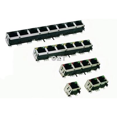 China PCB UL Approved RJ45 Modular Jack Connector YH-59-06 for sale