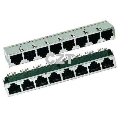 China RJ45 Company Anonymous Female Pass Through Modular Jack Connector 5921S 8P Jack for sale