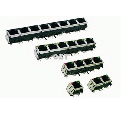 China PCB Limited Company UL Approved YH-56-31 LED RJ45 Connector for sale