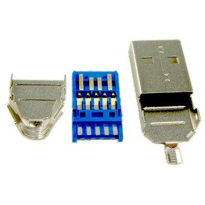 China PCB/Laptop USB Type A Type-A UL Shield Approved Standard USB Female Connector for sale