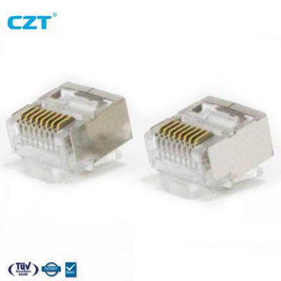 China Hot Plug 8P8Cshield Ethernet Network Company Products Hot Modular Short Body RJ45 Connector for sale