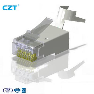 China Hot Ethernet CAT8 Connector RJ45 8P8C Network Products Modular Plug for sale