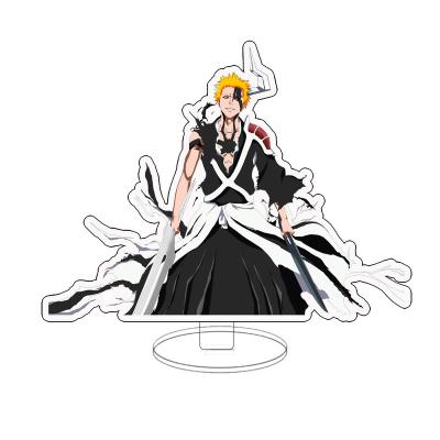 China Customized BLEACHER Character Sign Anime Figure Kurosaki Ichigo Standing Double Sided Acrylic Stands Model Desk Decor Props Gift Hot Sale for sale