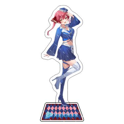 China 2022 Customized Hololive Vtuber Usada Pekora Uruha Rushia Hosimati Suisei Inugami Korone Anime Figure Stand Standing Acrylic Mode for sale