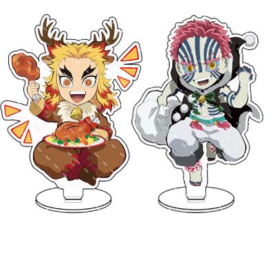 China Customized Anime Demon Slayer Kimetsu No Yaiba Character Model Xmas Kamado Tanjirou Kamado Nezuko Acrylic Standing Sign Fans Gifts for sale