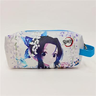 China 20pcs/lot 15-30 Anime Demon Slayer: Kimetsu No Yaiba Lovely Wallet Q Version Cartoon PU Coin Purse Toy Gift for sale