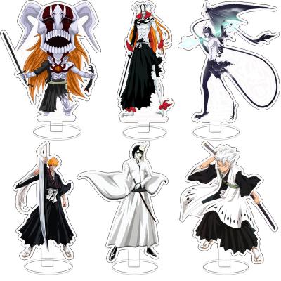 China Japan Anime BLEACH Kurosaki Ichigo Ulquiola Acrylic Stand Plate Desk Decor Sign Key Chain Fans Standing Model Toy Gift for sale